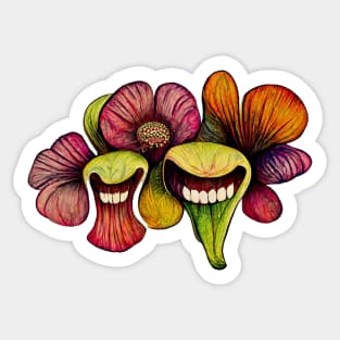 exotic flowers Sticker